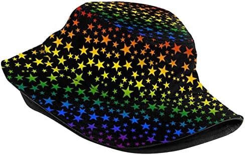 Chapéus de chapéu de orgulho gay LGBT Pacote de viagens de praia de praia chapéu de sol amplo peixe de pescador para mulheres meninas meninos