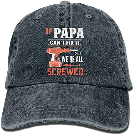Se o papai não puder consertar, estamos todos ferrados, chapéu de beisebol, homens e mulheres, verão,