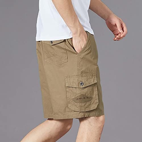 Shorts de ioga homens lazer jogging cargo algodão masculino shorts shorts