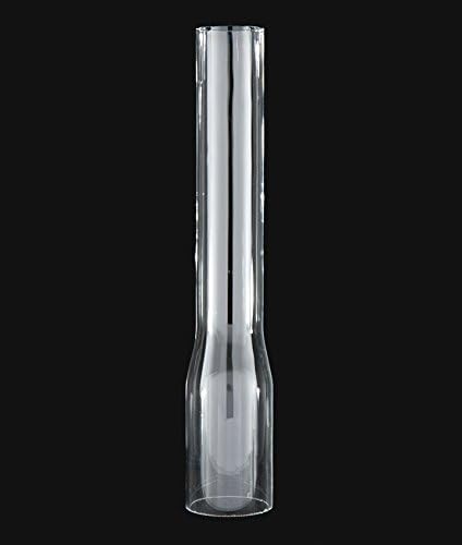 B&P LAMP® 1 7/8 polegadas por 10 1/2 polegada de lâmpada de vidro transparente Chimney para lâmpadas