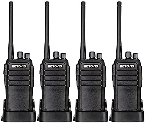 Caso de 4, retevis rt21 walkie talkies adultos recarregáveis, rádios bidirecionais de longo alcance, 16 canais