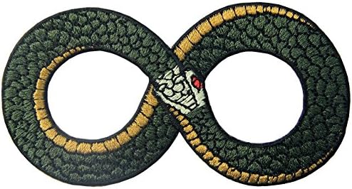 OuroBoros the Infinity Symbol Patch Appliques bordado ferro em costura no emblema