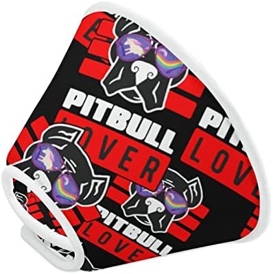 Pitbull Lover Print Cone Pet Recuperação Elizabeth Collar Protective for After Surgery