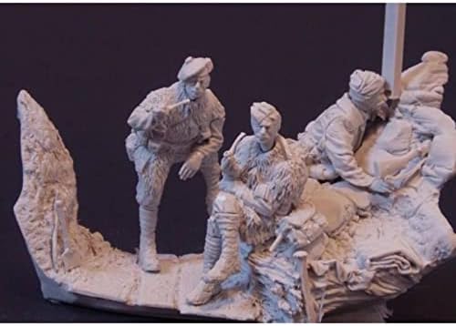 1/32 Modelo de soldado de resina Soldado Segunda Guerra Mundial Combate Miniatura Figura Figura Kit