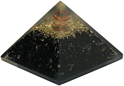 Turmaline Crystal Orgone Pyramid Protection Meditation Energy Gerator de energia