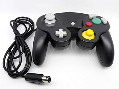 Bowink Black NGC Classic Wired Shock Joypad Game Stick Pad Controller para Wii Gamecube NGC GC Black