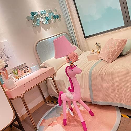Lâmpada de piso por Cozylight, Pink Unicorn Design 51 polegadas de altura para o quarto da menina,