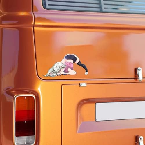 Omakemi for Creative Anime Girls pose decalques de carro Caravan Windshield Tampa de tampa da tampa da