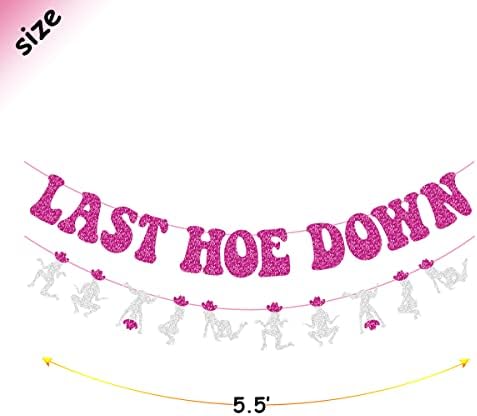 Last Hoedown Space Cowgirl Bachelorette Party Banner para Western Cowgirl, Last Rodeo Hoedown, Nash