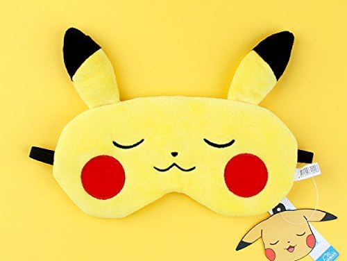Pokemon snorlax dormindo máscara de olho/pikachu máscara de sono/confortável e macio
