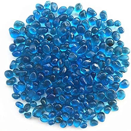 Shitou2231 50g 8-12mm k5 mar azul de vidro azul de vidro de cascalho colorido de cristal buda