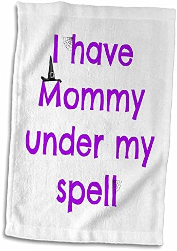 3drose jacoba holidayings - eu tenho mamãe sob meu feitiço Purple White - toalhas
