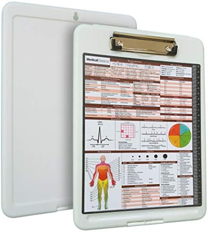 Premium EMT Storage Armador com folha de referência médica rápida - quadro de transferência para EMT, paramédico, enfermeiros, ER Médicos