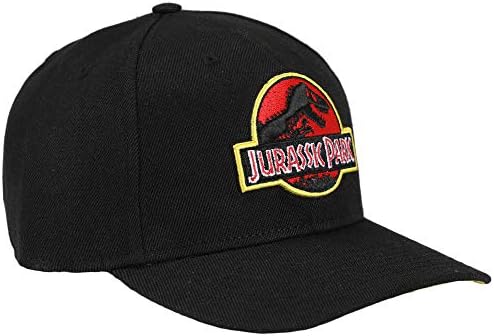 Jurassic Park Bordado Snap Back Black Dad Hat