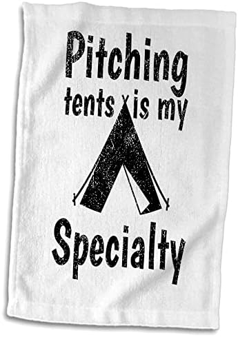 3drose pitching tendas é meu design de campista engraçado especializado - toalhas
