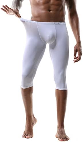 HULULKA MEN 'ELATIC BAND Running Workout Sport shorts atléticos Bulge bolsa curta leggings