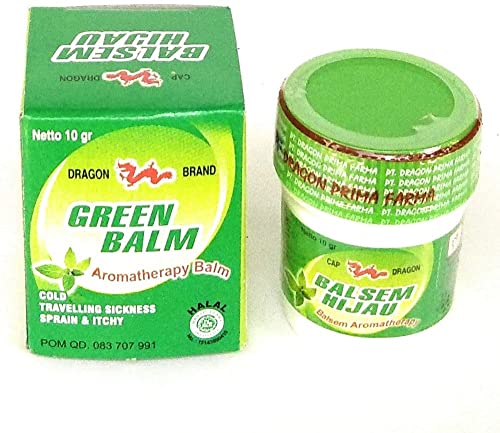 Cap Dragon Balsem Gosok Hijau Green Balm, 10 grama