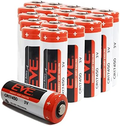 GRE Energia 20 pacote de 20 pacote CR17450 Bateria de lítio 3V 2400mAh PLC Bateria de controle