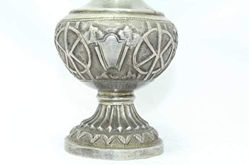 Rajasthan Gems Antique feita à mão Rosa aspersores de água Gulab Dani Solid Silver Hand gravado