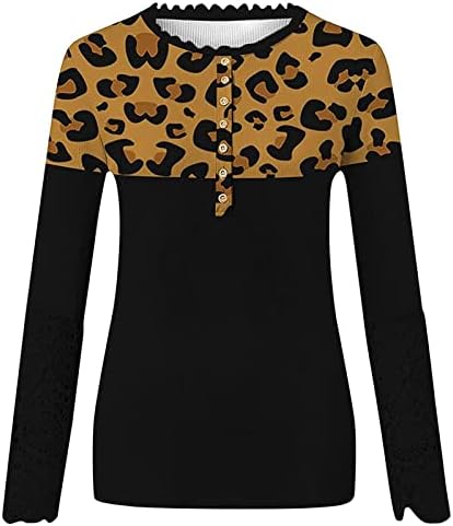 Ndvyxx moderno suéteres extra longos para feminino festival de manga longa aniversário v colho de suéteres finos Leopard super macio mini suéter de camisola marrom