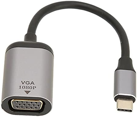 Adaptador Bewinner USB C para VGA, 1920x1200 60Hz Thunderbolt 3 a VGA Converter para laptop compatível com XPS,