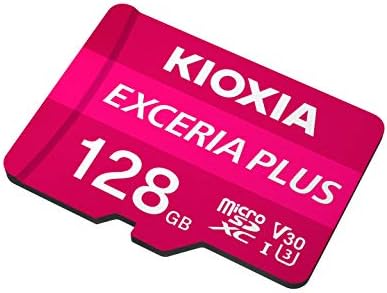 Kioxia 128 GB MicroSD Exeria mais cartão de memória flash com adaptador SD SDXC UHS-I U3 4K CLASS10