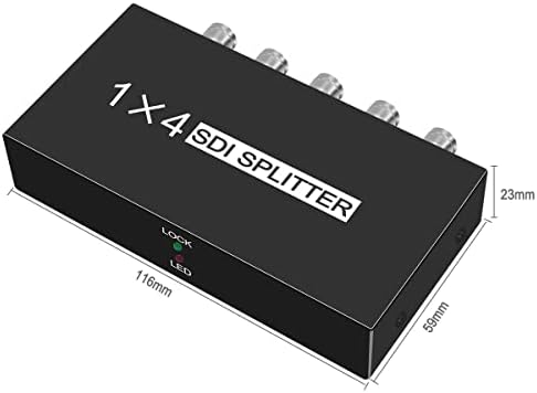 SDI Splitter 1x4 Multimedia SPLIT SDI Extender Adapter Suporte