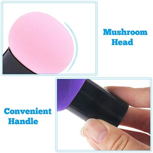 Kale Nível 3pcs esponjas cosméticos Aplicador de maquiagem de maquiagem de pó de pó de cogumelos com estojo