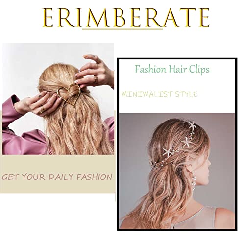 Erimberate Bohemian Circle Dreadlock Hair Rings vintage mini anéis de trança prata CLIPS CLIPS Hair Dreadlock