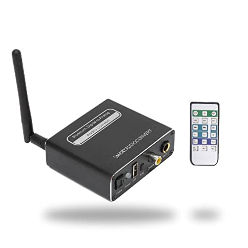 Conversor de áudio de 20Hz-20kHz Digital para Analog, 5 em 1 Microfone USB coaxial Microfone Bluetooth