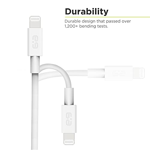 PureGear USB C To Lightning Cable, cabo certificado MFI para iPhone 14 Pro Max/14/13 Pro Max/13/12 Pro Max/12/11