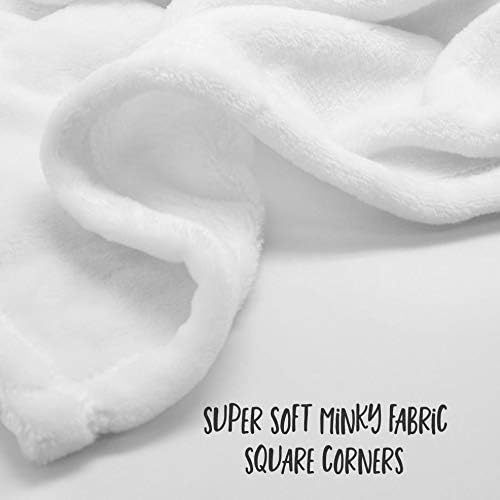 Swaddle Baby Blanket Milestone Marker - Monograma - Minky 50 x 60
