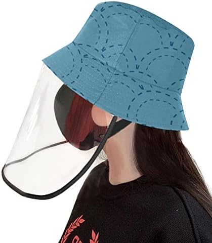 Chapéu de proteção para adultos com escudo facial, chapéu de pescador anti -sun tap, japonês simples