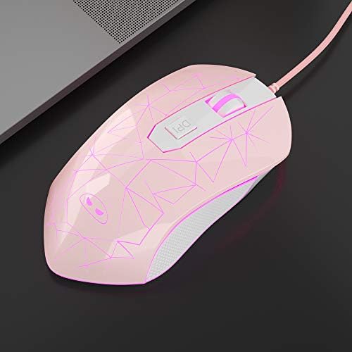 Magegee G6 Mouse de jogos com fio, mouse óptico USB ergonômico com 7 cores LED LED LIT, 6 níveis
