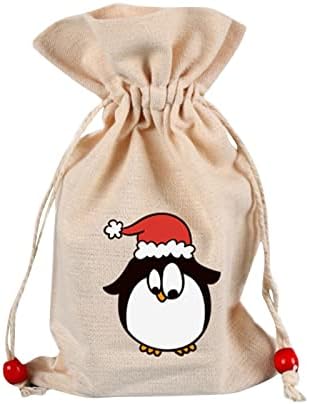 XIOS Decoração de Natal Férias de inverno Bolsa Presente de algodão Pattern Padrão de algodão doce Cartoon sacos