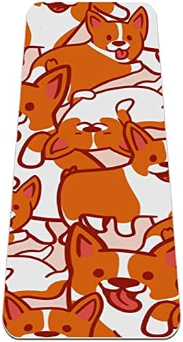 Siebzeh laranja corgi padrão de cachorro desenho prêmio de ioga grossa mato ecológico saúde e