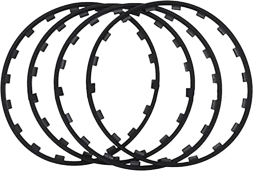 Protetores da borda da roda de liga de liga HACSYP, conjunto de 4 peças de protetores de rodas, conjunto