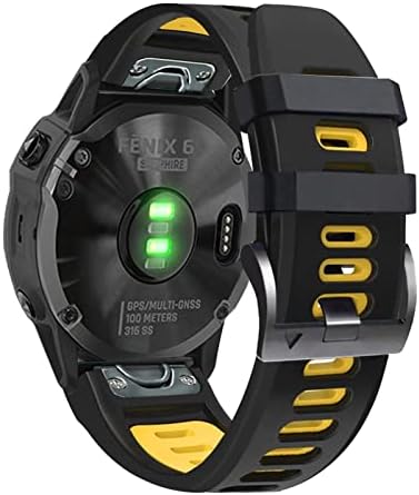 Adaara Substituição Smart Watch Band tapas para Garmin Fenix ​​7 7x 6 6x 5x 5 3HR Forerunner935 945 Pulteração de silicone de liberação rápida correia