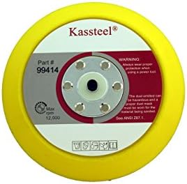 Kassteel 99414 6 por nenhum orifício de backup com 16 mm de espessura 5/16 -24 Hub rosqueado PSA Sanding Discs