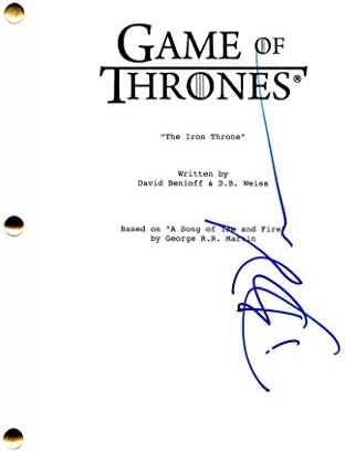 DB D.B. Weiss assinou autograph - Game of Thrones Episódio final Script completo - Gwendoline Christie, Nikolaj