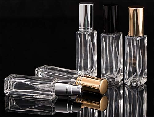 Garrafas de perfume de 10 ml de Besyousel garrafas de perfume quadrado vazias portátil de vidro