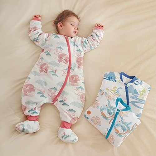 saco de sono de bebê rosa usbettas algodão Baby Sleepsuit UnisEx Smart Termostático Bagamento de