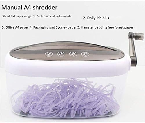 WDBBY Shredder; Rasga até 25 folhas; Material de escritório triturador pequeno letra aberta a4 plástico
