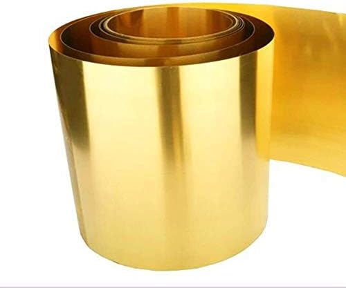 Havefun Metal Copper Foil Brass Felas de bronze Rolo de rolo Alto, boa máquinabilidade, soldagem fácil 0,5x305x1000mm.