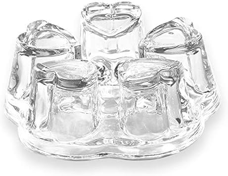 Luxtea Crystal Base Aquecimento Base Base de vidro Bule mais quente em forma de coração Resistente ao