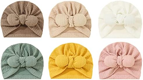 Recém -nascidos Baby Hat Girls Girls Big Knit Bandas de cabeça embrulhando o gorro de box de tamanho grande