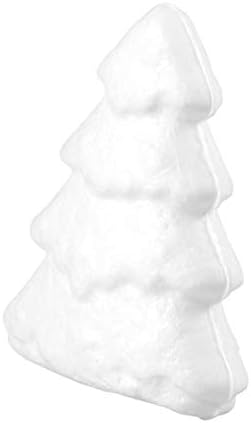 Happyyami 10pcs Árvore de Natal Artesanato de espuma em forma de espuma Branca de espuma de espuma de natal