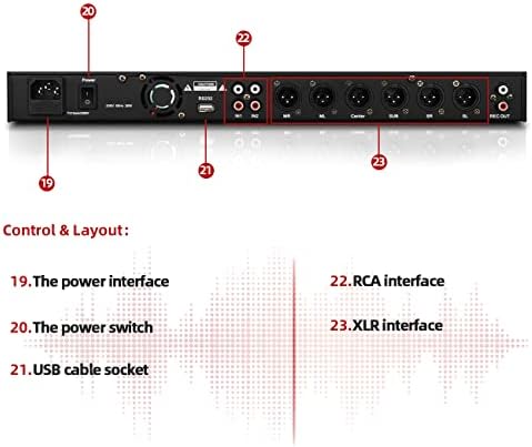 Depusheng X5 Karaoke Professional Digital Audio Processor pode definir através de uma interface de PC impedir uivando