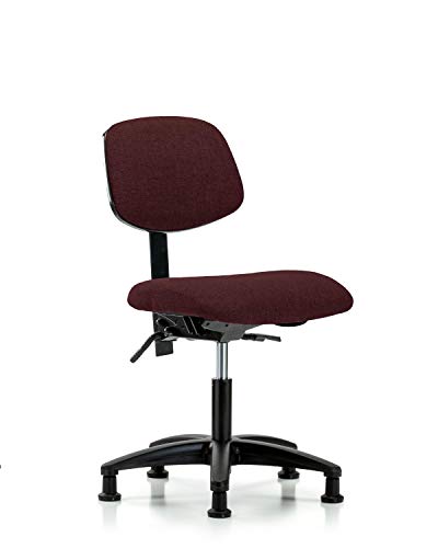 Labtech Seating Lt41473 Base de nylon de cadeira de altura da mesa de tecido, desliza, preto