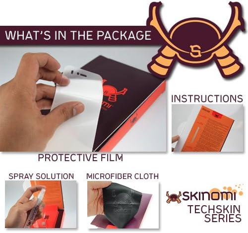 Protetor de pele de corpo inteiro Skinomi compatível com Sony Xperia Z1 Compact Techskin Cobertura